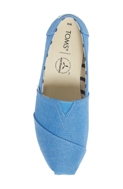 Shop Toms Alpargata Slip-on In Blue