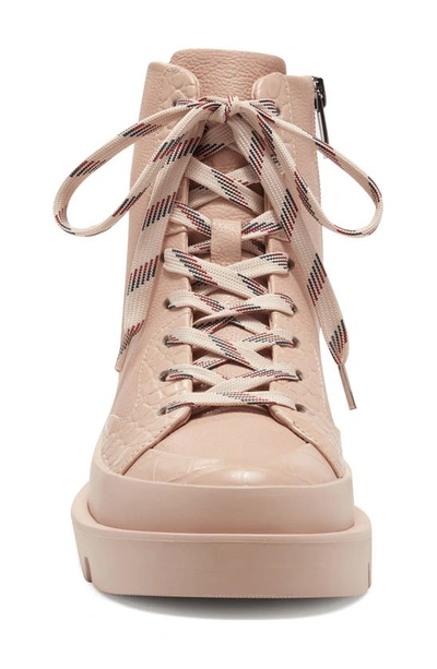 Shop Vince Camuto Korigan Leather Lug Sole Boot In Light Pink 01