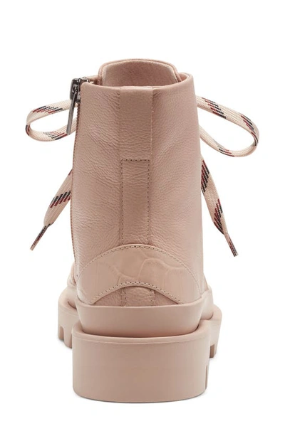 Shop Vince Camuto Korigan Leather Lug Sole Boot In Light Pink 01