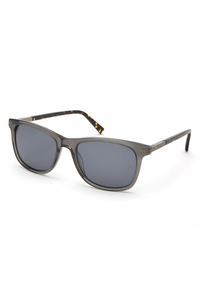 Shop Ted Baker 54mm Rectangle Sunglasses In Grey