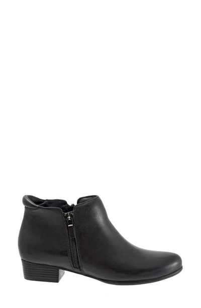 Shop Trotters Major Bootie In Black Leather