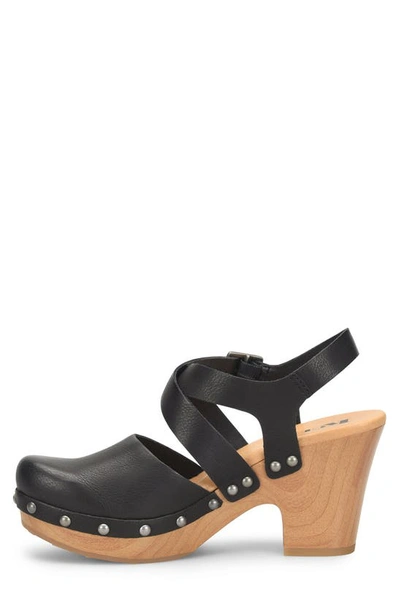 Shop Korks By Kork-ease Korks Abloom Strappy Clog Platform Slingback Pump In Black