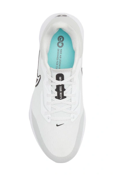 Shop Nike Air Zoom Infinity Tour Next% Golf Shoe In White/ Black/ Grey Fog