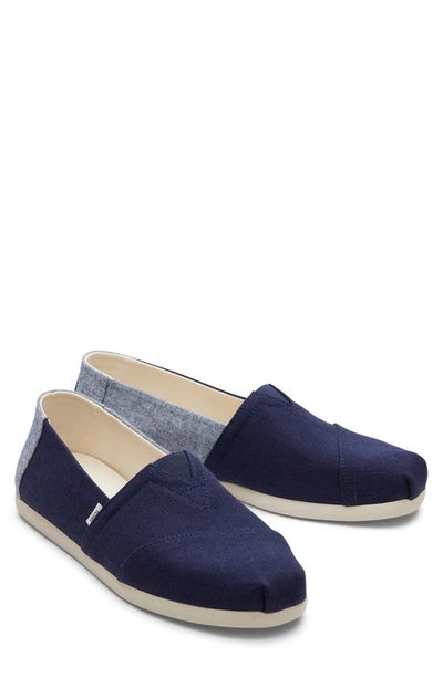 Shop Toms Alpargata Slip-on Shoe In Blue