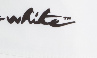 Shop Off-white Script Logo Bucket Hat In White/ Black