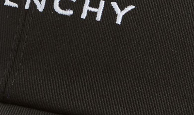 Shop Givenchy Kids' Embroidered Logo Cotton Baseball Cap In 09b Black