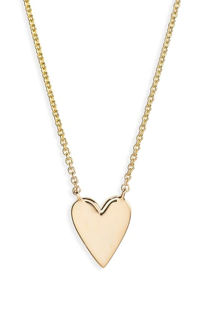 Shop Dana Rebecca Designs Drd Heart Necklace In Yellow Gold