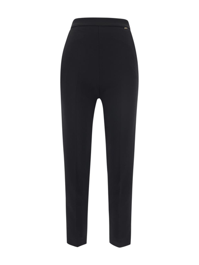 Shop Elisabetta Franchi Trousers Woman In Black