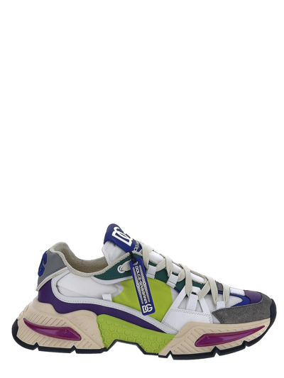 Shop Dolce & Gabbana Airmaster Panelled Sneakers In Multicolor