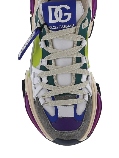Shop Dolce & Gabbana Airmaster Panelled Sneakers In Multicolor