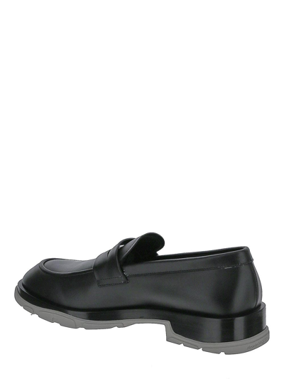 Shop Alexander Mcqueen Swilly Loafers In Black