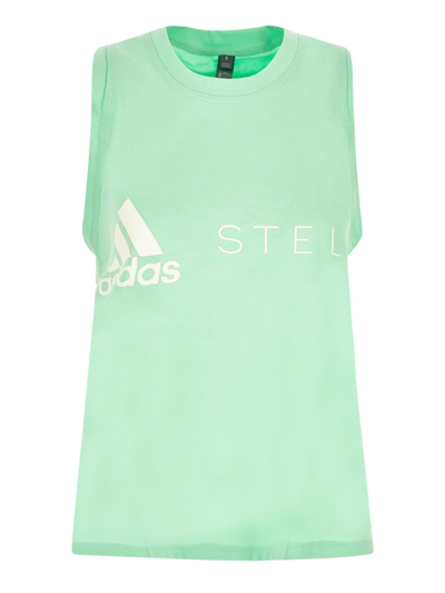 Shop Adidas By Stella Mccartney Tank Top In Green