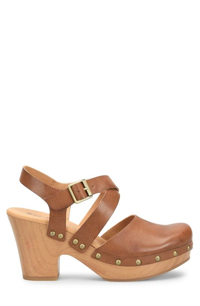 Shop Korks By Kork-ease Korks Abloom Strappy Clog Platform Slingback Pump In Tan