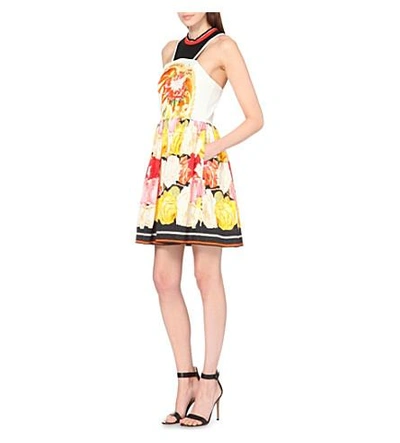 Shop Mary Katrantzou Densis Cotton-blend Dress In Rosa Alba