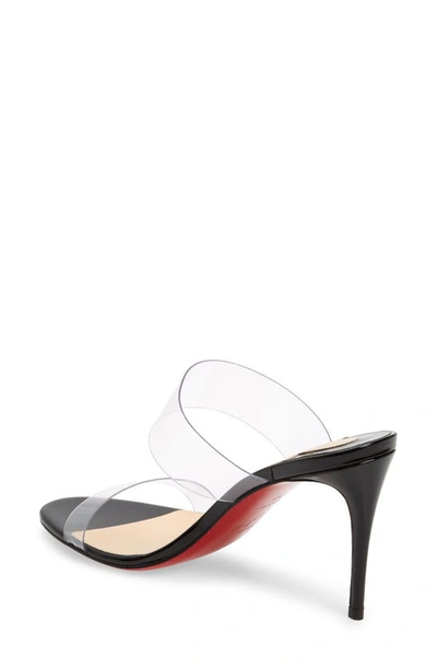 Shop Christian Louboutin Just Nothing Slide Sandal In Black