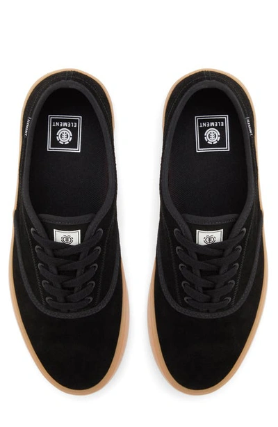 Shop Element Passiph Leather Sneaker In Black