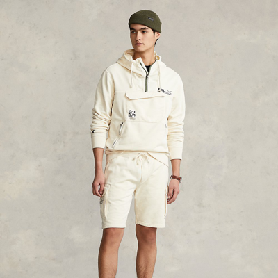 Shop Ralph Lauren 9.5-inch Garment-dyed Terry Cargo Short In Guide Cream