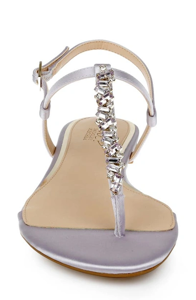 Shop Jewel Badgley Mischka Dafina Slingback Sandal In Lilac Satin
