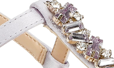 Shop Jewel Badgley Mischka Dafina Slingback Sandal In Lilac Satin