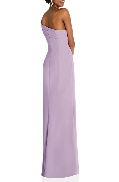 Shop After Six One-shoulder Evening Gown In Pale Purple