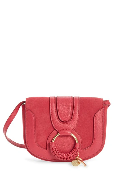 Shop See By Chloé Mini Hana Leather Bag In Cherry Pink