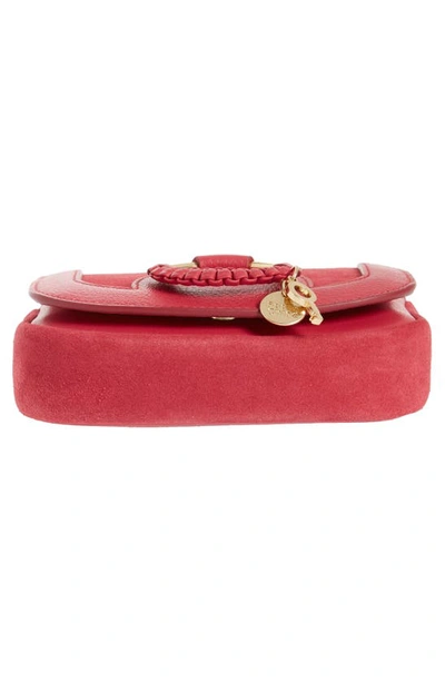 Shop See By Chloé Mini Hana Leather Bag In Cherry Pink