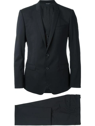 Shop Dolce & Gabbana Classic Three-piece Suit
