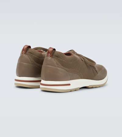 Shop Loro Piana 360 Lp Flexy Walk Wish® Sneakers In Desert Sand