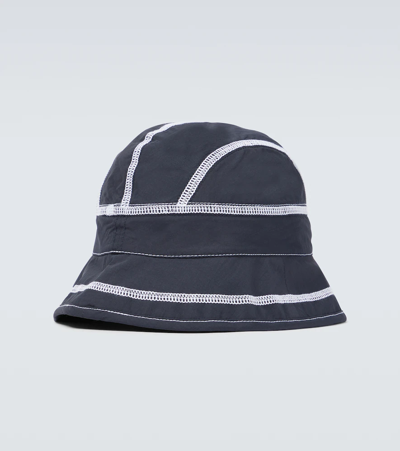 Shop Jacquemus Le Bob Frescu Rain Hat In Navy