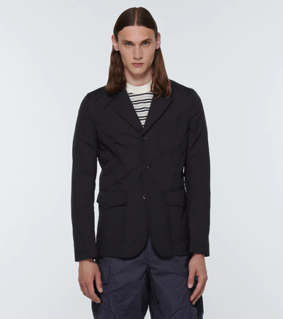 Shop Comme Des Garçons Shirt Cotton Jacket In Black/check