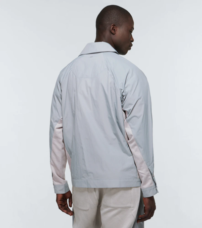 Shop Byborre D-type Jacket In Grey Multi-colour