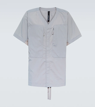 Shop Byborre Technical Shirt In Grey Multi-colour
