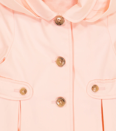 Shop Tartine Et Chocolat Baby Cotton Trench Coat In Blush