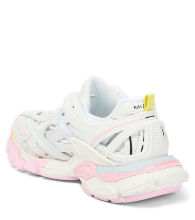 Shop Balenciaga Track Sneakers In L Yel/l Pink/l Blue