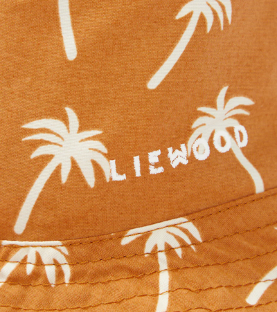 Shop Liewood Baby Damon Printed Bucket Hat In Brown