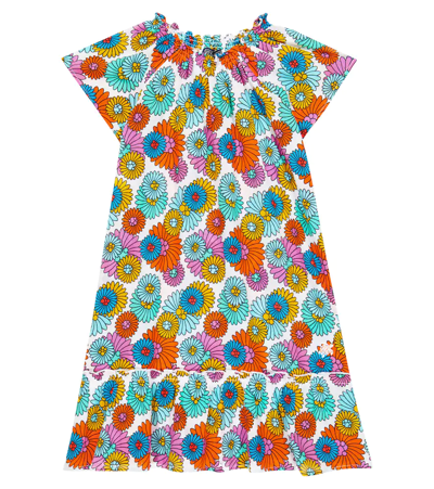 Vilebrequin Gizelle Floral Cotton Dress In Blanc