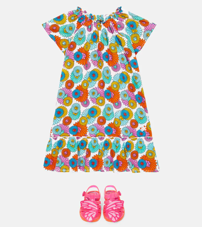Vilebrequin Gizelle Floral Cotton Dress In Blanc