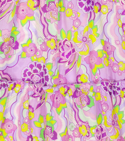 Vilebrequin Floss Floral Cotton Dress In Cyclamen