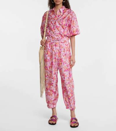 Shop Isabel Marant Liaggy Floral Shirt In Pink