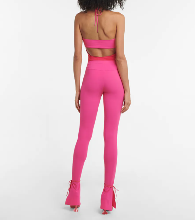 Nensi Dojaka Flared Leggings In Pink