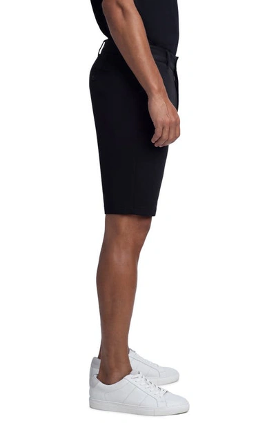 Shop Bugatchi Knit Bermuda Shorts In Black