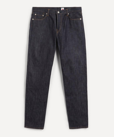Edwin Made In Japan Regular Tapered Jeans In Unwashed Blue