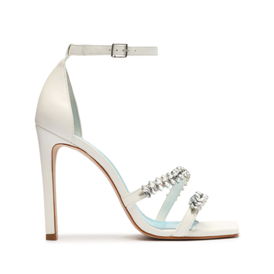 Shop Schutz Linsey Nappa Leather Sandal In White