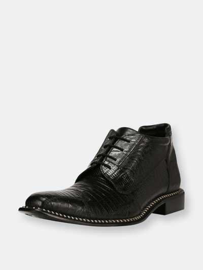 Shop Libertyzeno Foxx Leather Lace-up Boots In Black