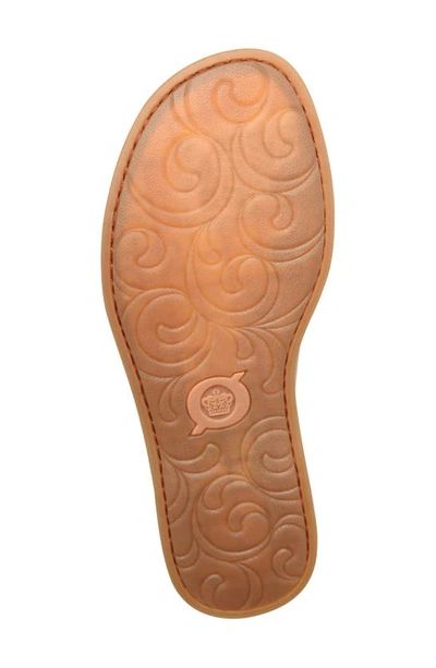 Shop Brn Inti Slide Sandal In Tan Leather