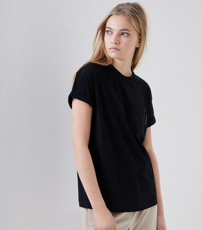 Shop Brunello Cucinelli Monili-embellished T-shirt In Black