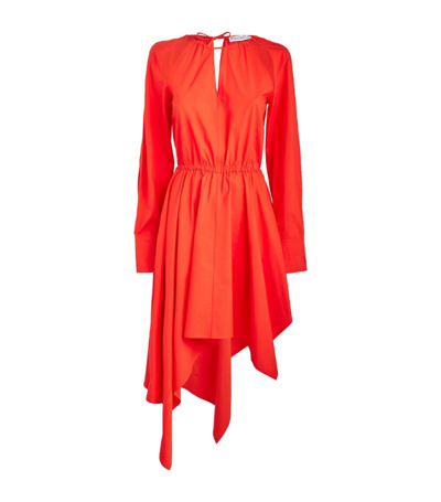 Shop Jw Anderson Asymmetric Cut-out Dress In Red