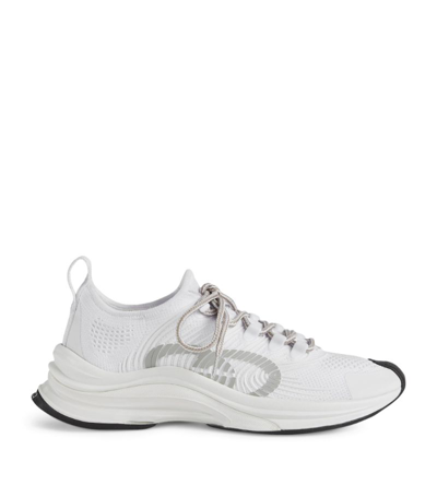 Shop Gucci Run Sneakers In White