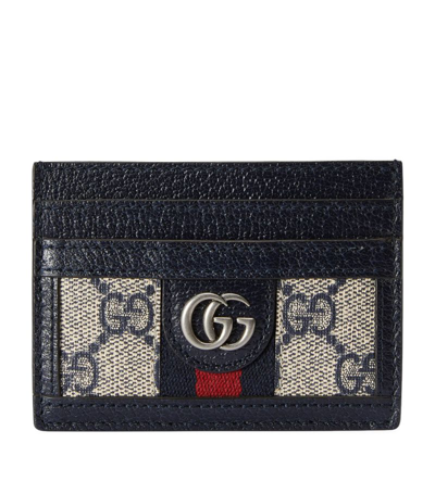 Shop Gucci Ophidia Gg Card Holder In Blue