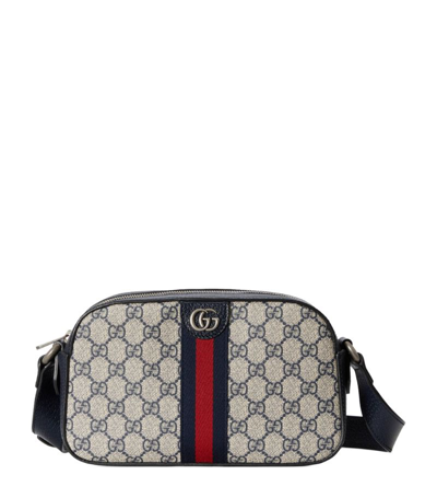 Shop Gucci Ophidia Gg Shoulder Bag In Blue